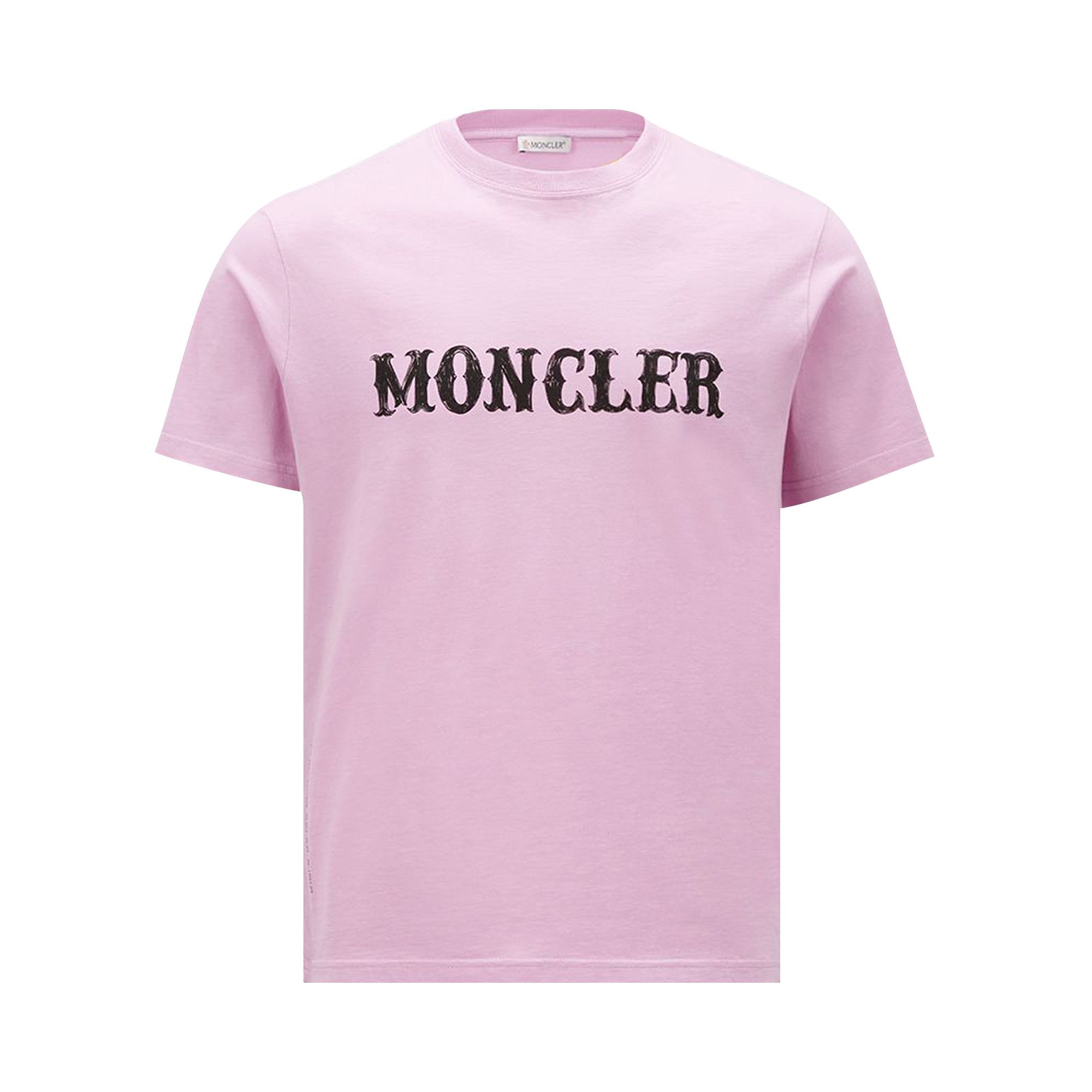 【送料&関税込】Moncler Grenoble Pink Cotton T-shirt Moncler Grenoble T-shirt | LODENFREY