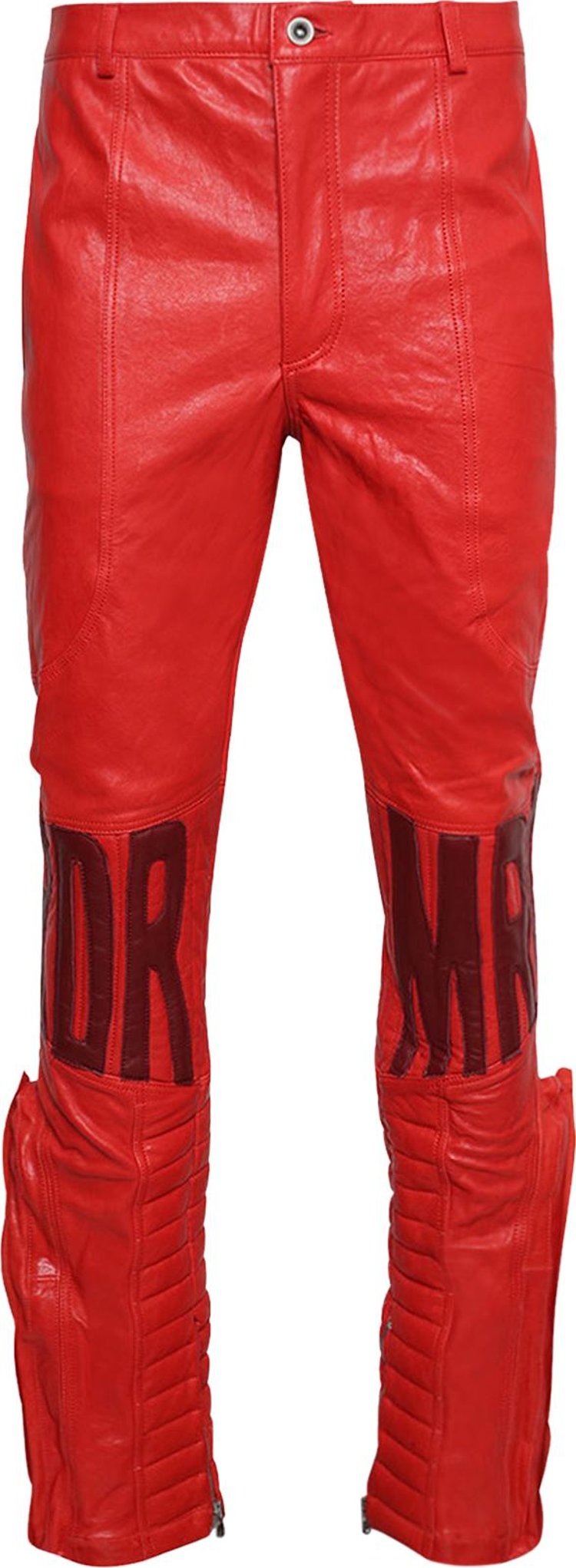 Who Decides War MRDR Moto Leather Pant 'Crimson'