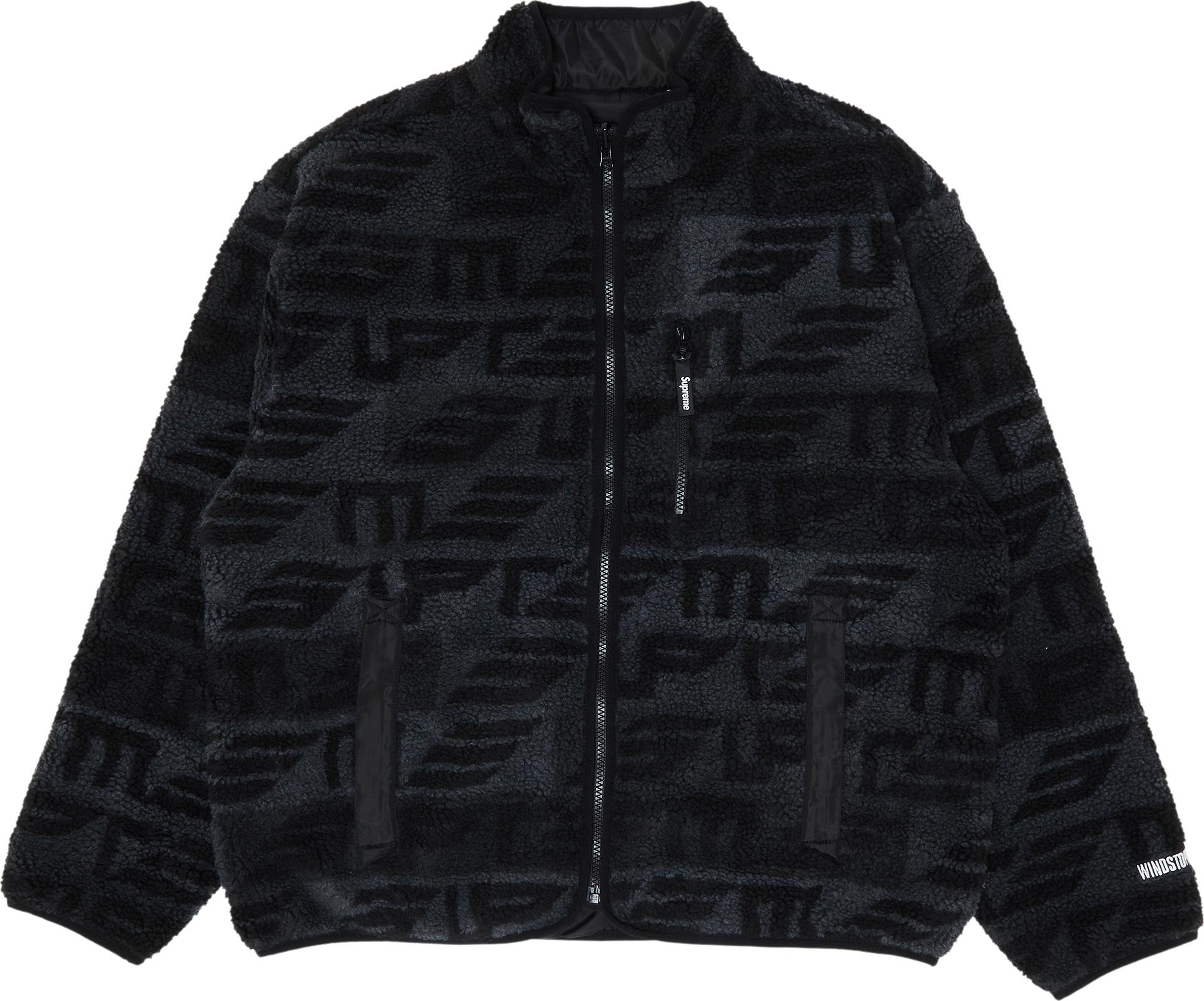 Buy Supreme Geo Reversible WINDSTOPPER Fleece Jacket 'Black' - FW22J89 ...