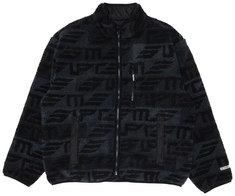 Supreme Geo Reversible WINDSTOPPER Fleece Jacket Black