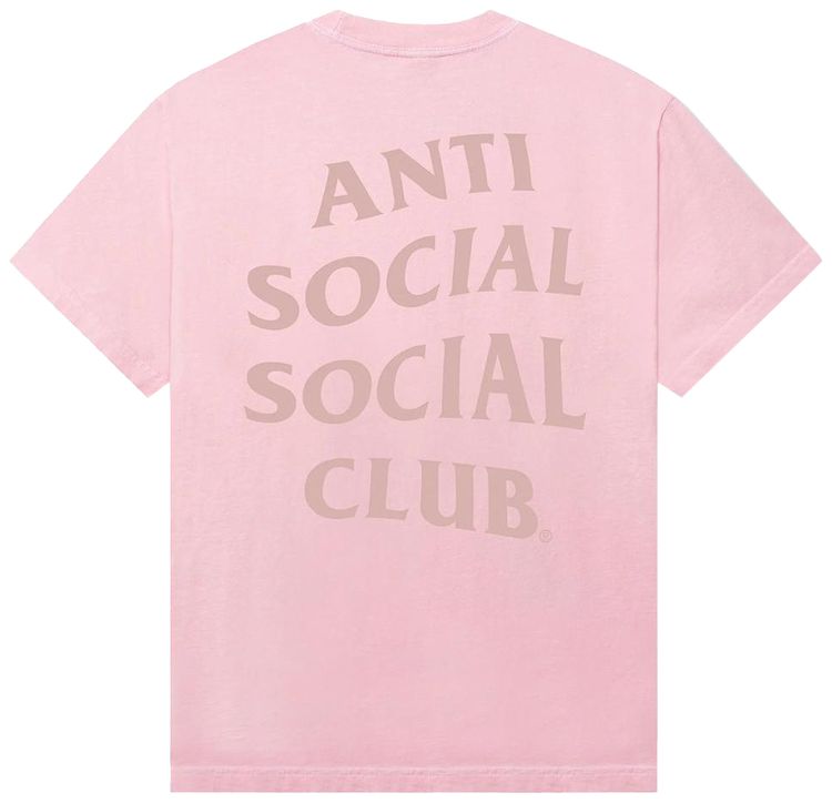 Anti Social Social Club Same But Different Tonal Tee Pink
