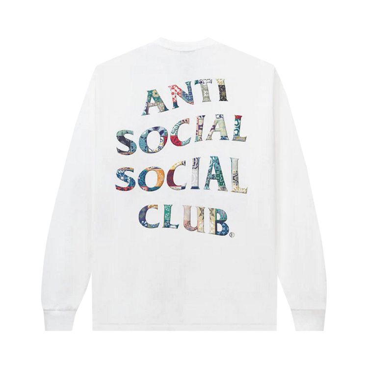 Anti Social Social Club Picking Up The Pieces Long Sleeve Tee White