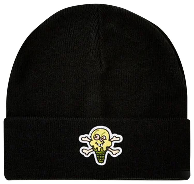 Icecream Bones Knit Cap Black