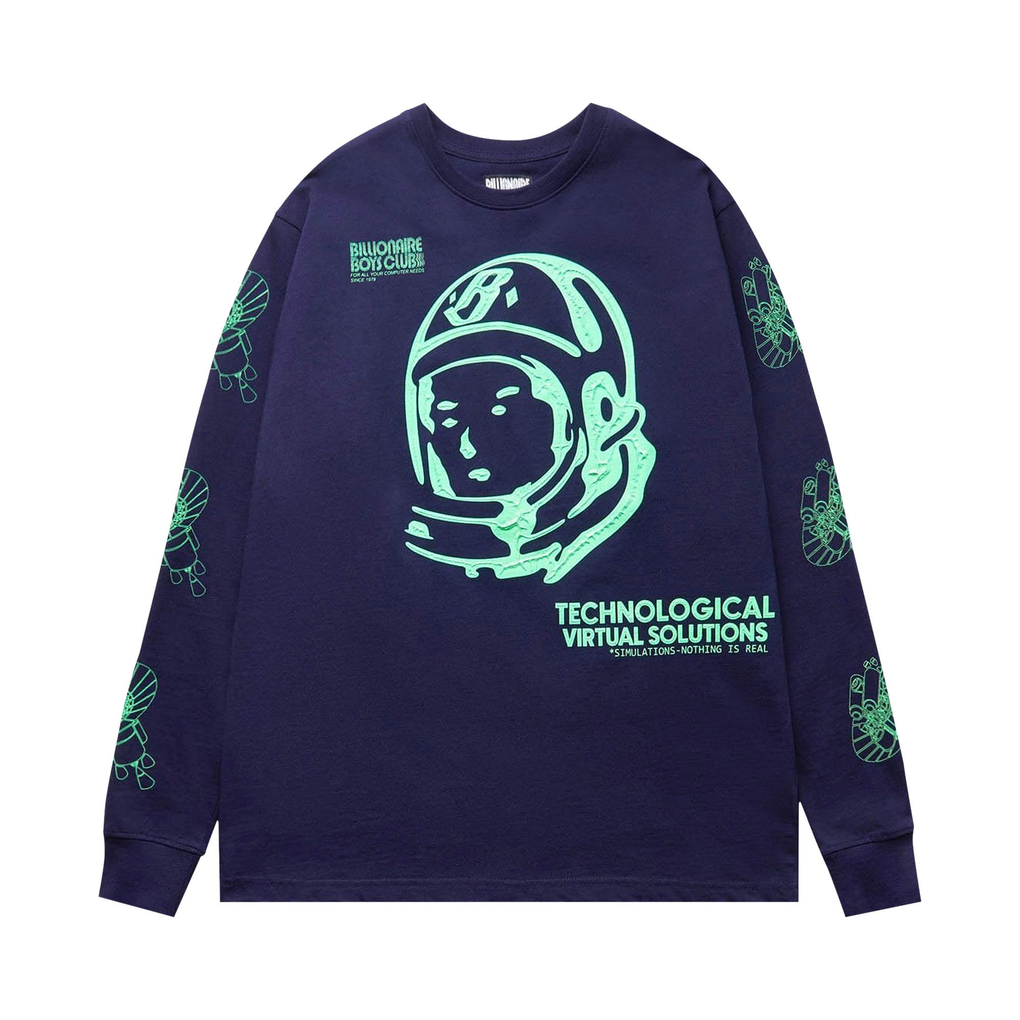 Buy Billionaire Boys Club Systematic Long Sleeve Tee Evening Blue 821 8211 EVEN GOAT CA