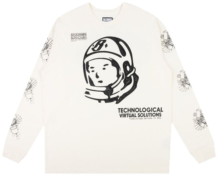 Billionaire Boys Club Systematic Long Sleeve Tee Gardenia