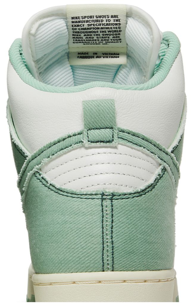 Wmns Dunk High 1985 Green Denim