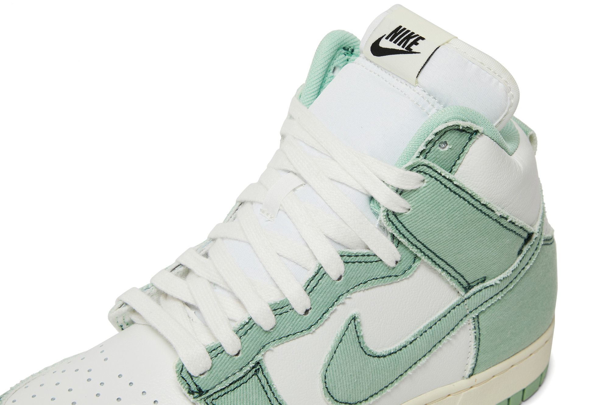 Buy Nike Wmns Dunk High 1985 'Green Denim' - DV1143 300 | GOAT