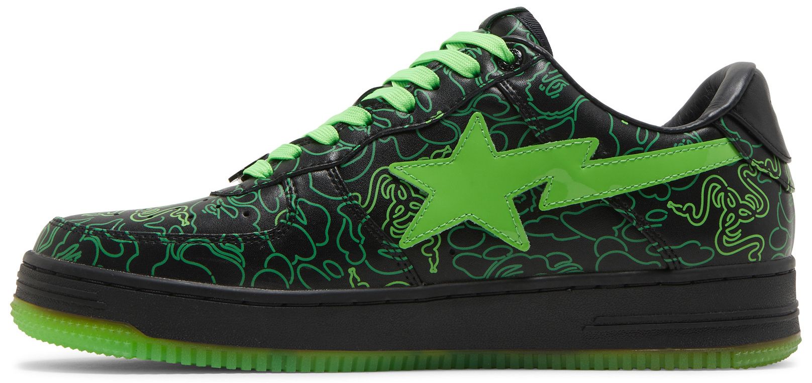 Buy Razer x Bapesta Low M2 'Neon Camo' - 1I23191902 | GOAT