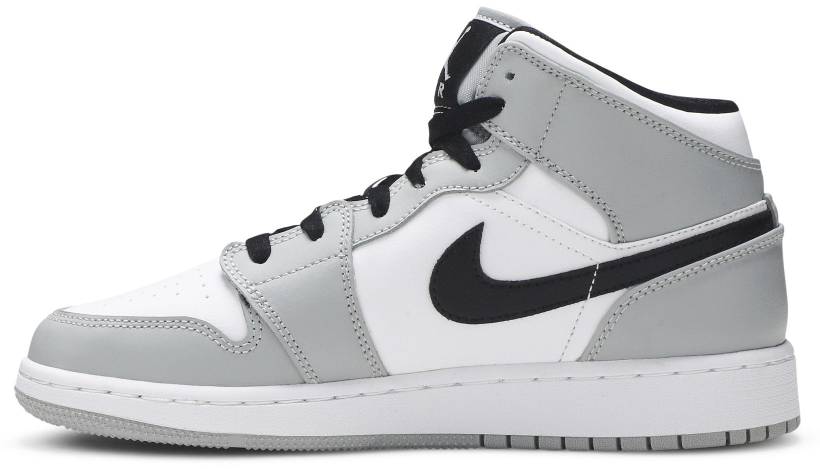 nike air jordan 1 mid light smoke grey gs