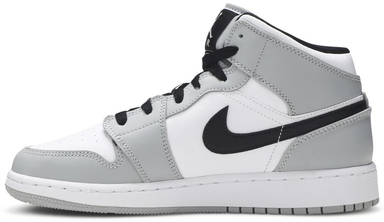 Air Jordan 1 Mid GS Light Smoke Grey