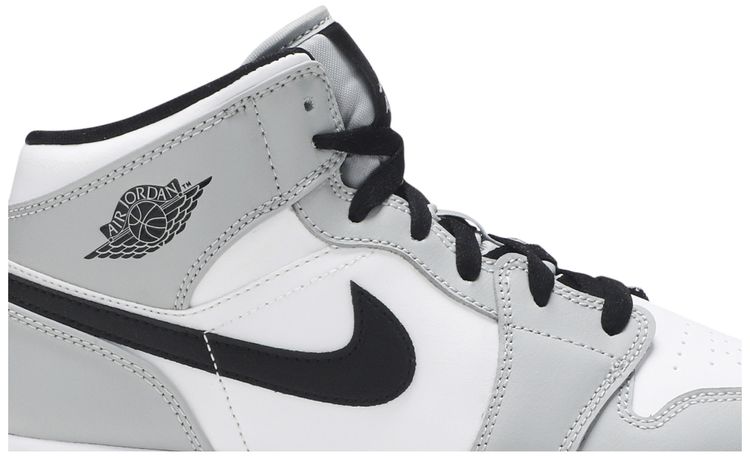 Air Jordan 1 Mid GS Light Smoke Grey