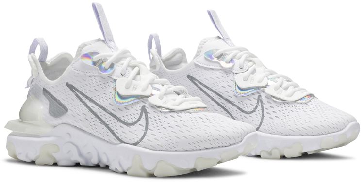 Wmns React Vision White Iridescent
