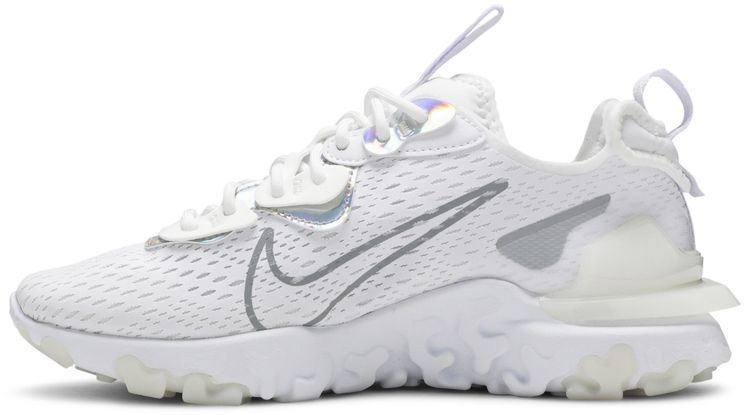 Wmns React Vision White Iridescent