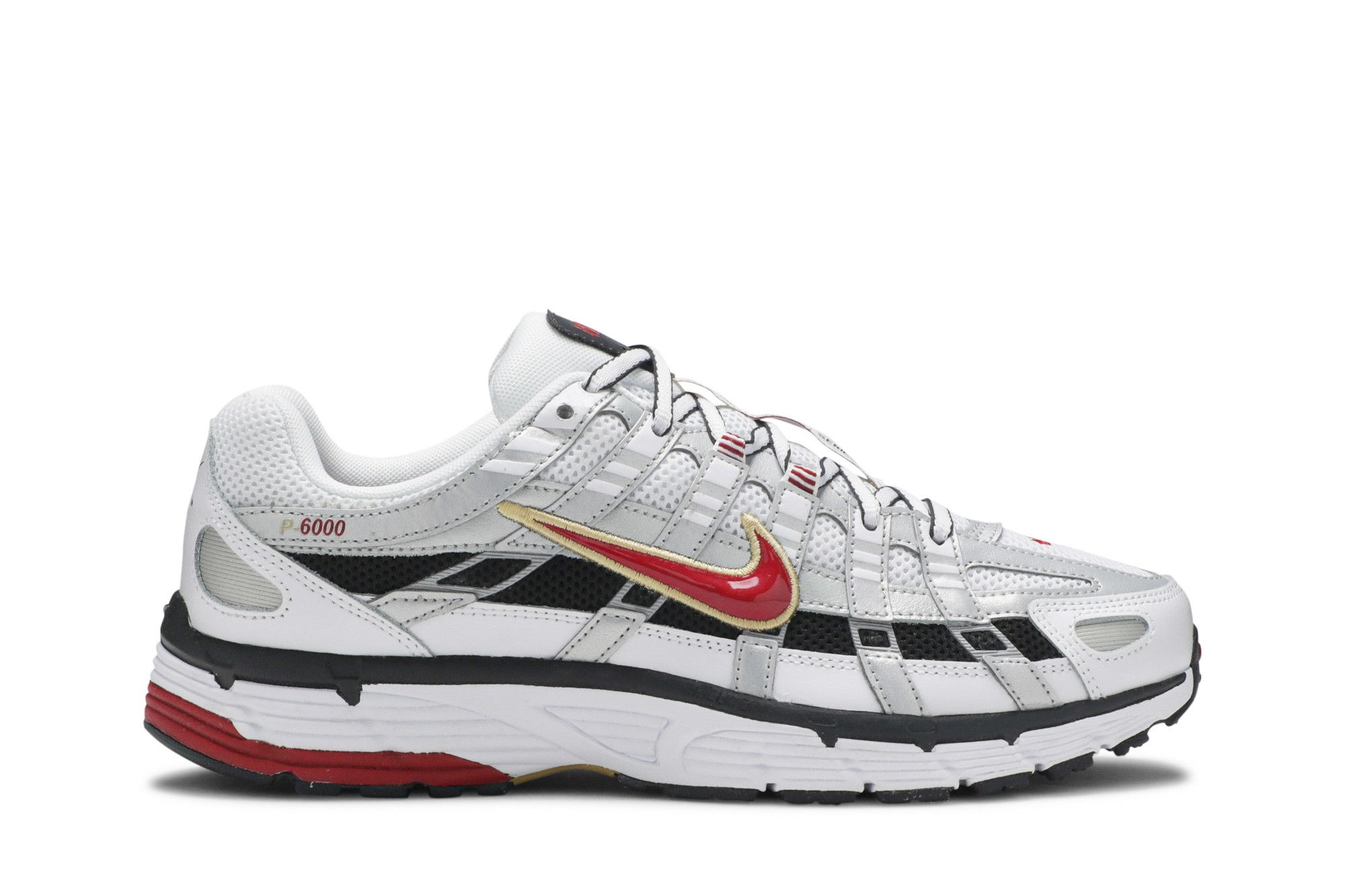 nike p6000 red silver