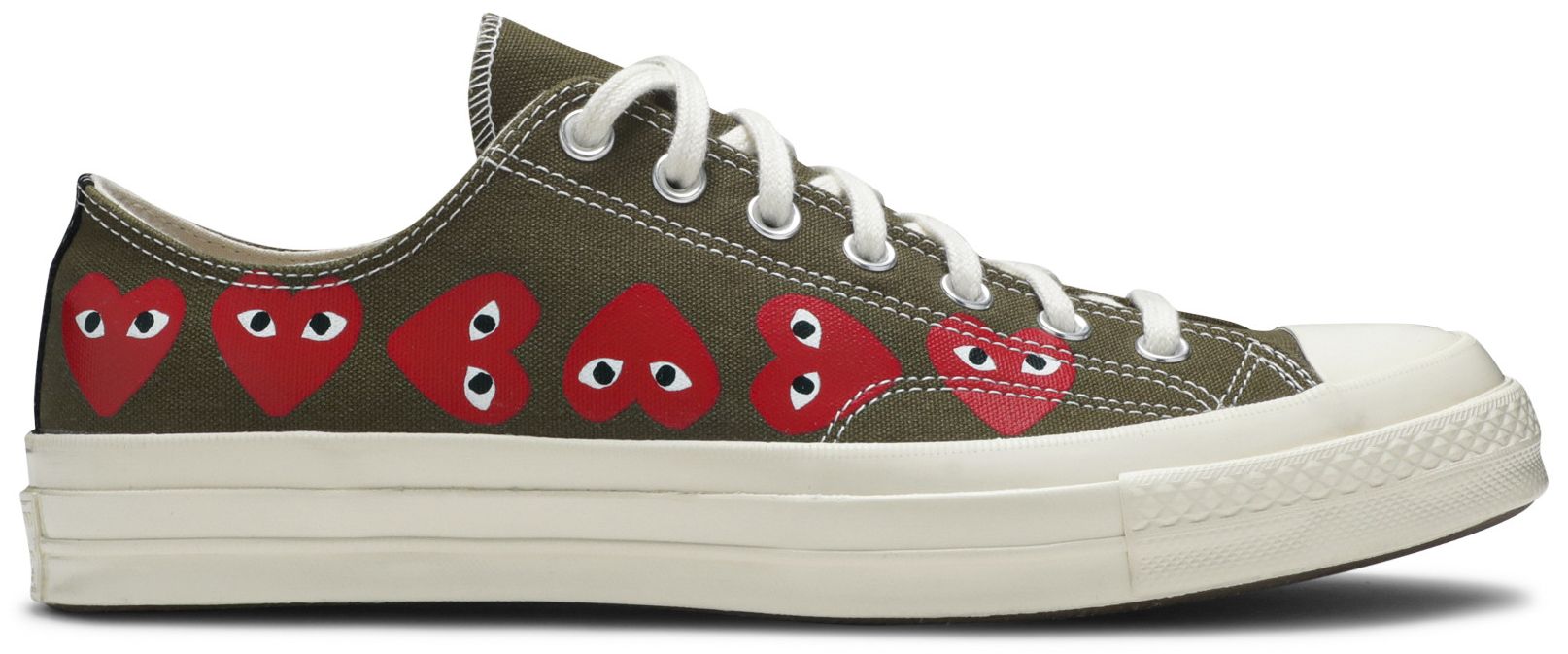 comme des garçons play men's chuck taylor 1970s sneakers