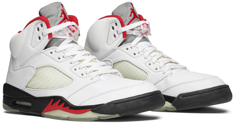 Air Jordan 5 Retro White Fire Red 2000