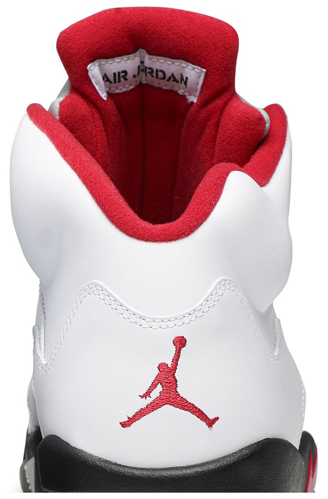 Air Jordan 5 Retro White Fire Red 2013