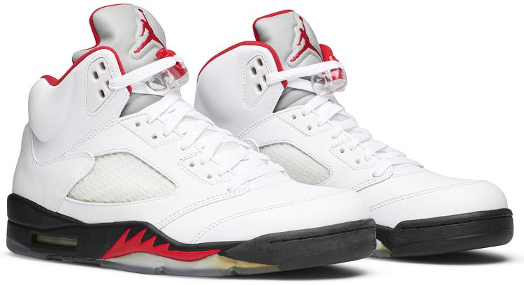 Air Jordan 5 Retro White Fire Red 2013