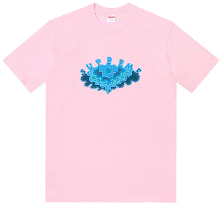 Supreme Cloud Tee Light Pink