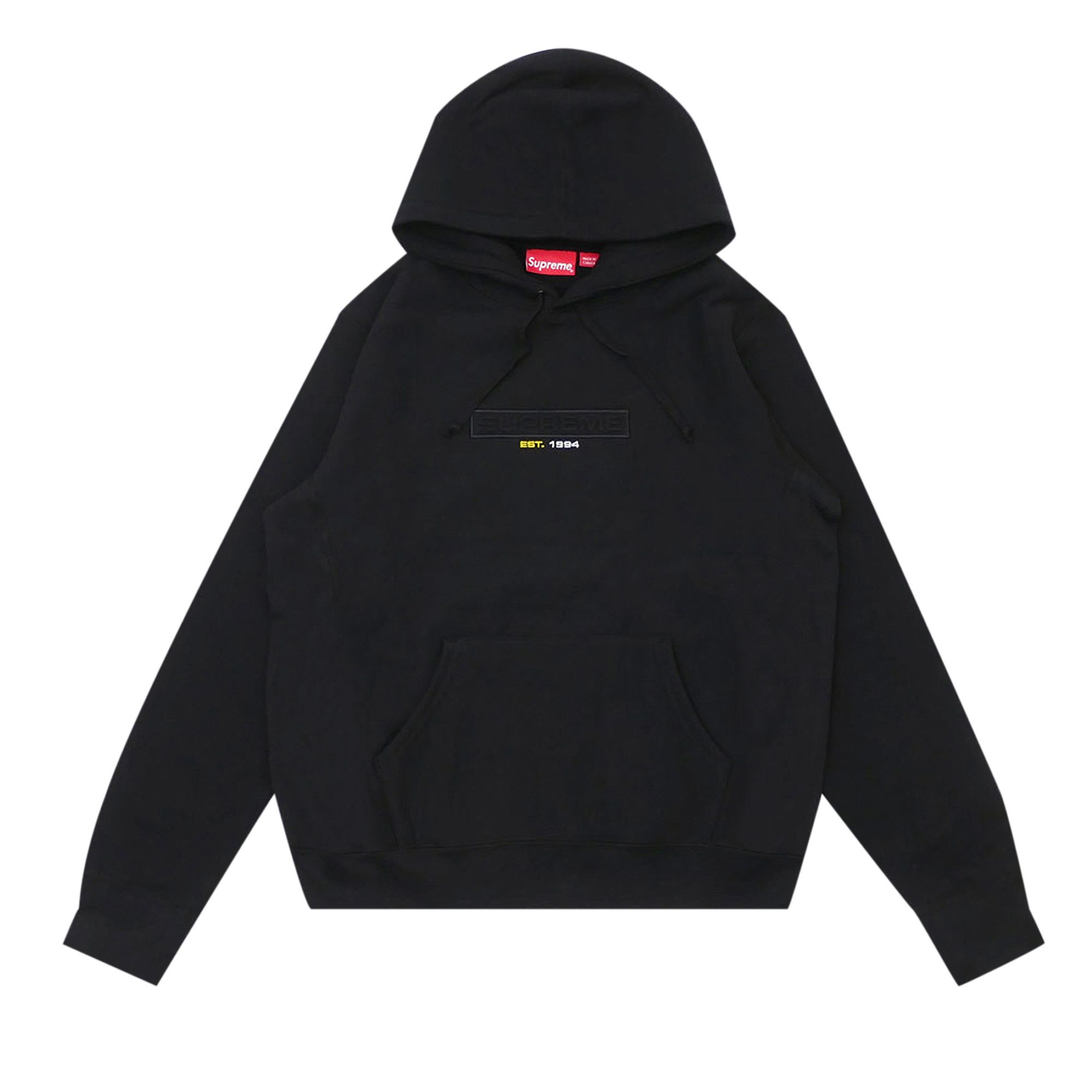 Supreme digital logo shop hooded sweatshirt black