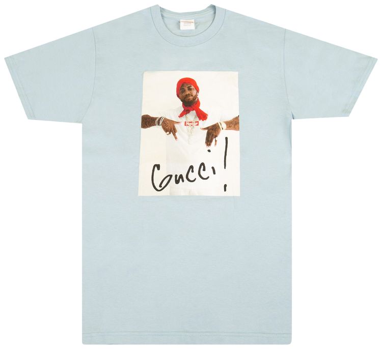 Supreme Gucci Mane Tee Light Blue