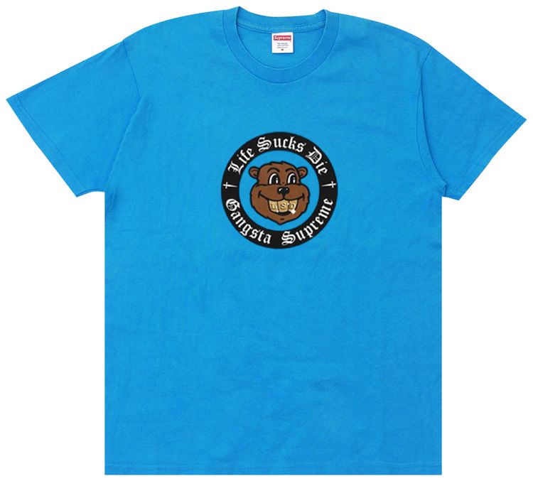 Supreme Life Sucks Die Tee Bright Blue
