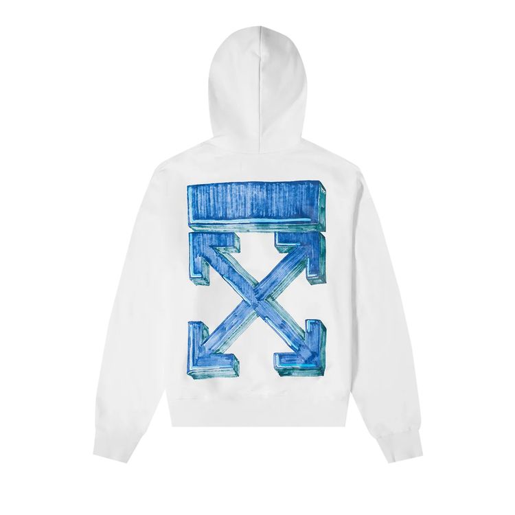 Off White Marker Over Hoodie White