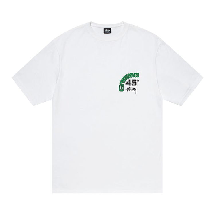 Stussy Greensleeves 45 Tee White