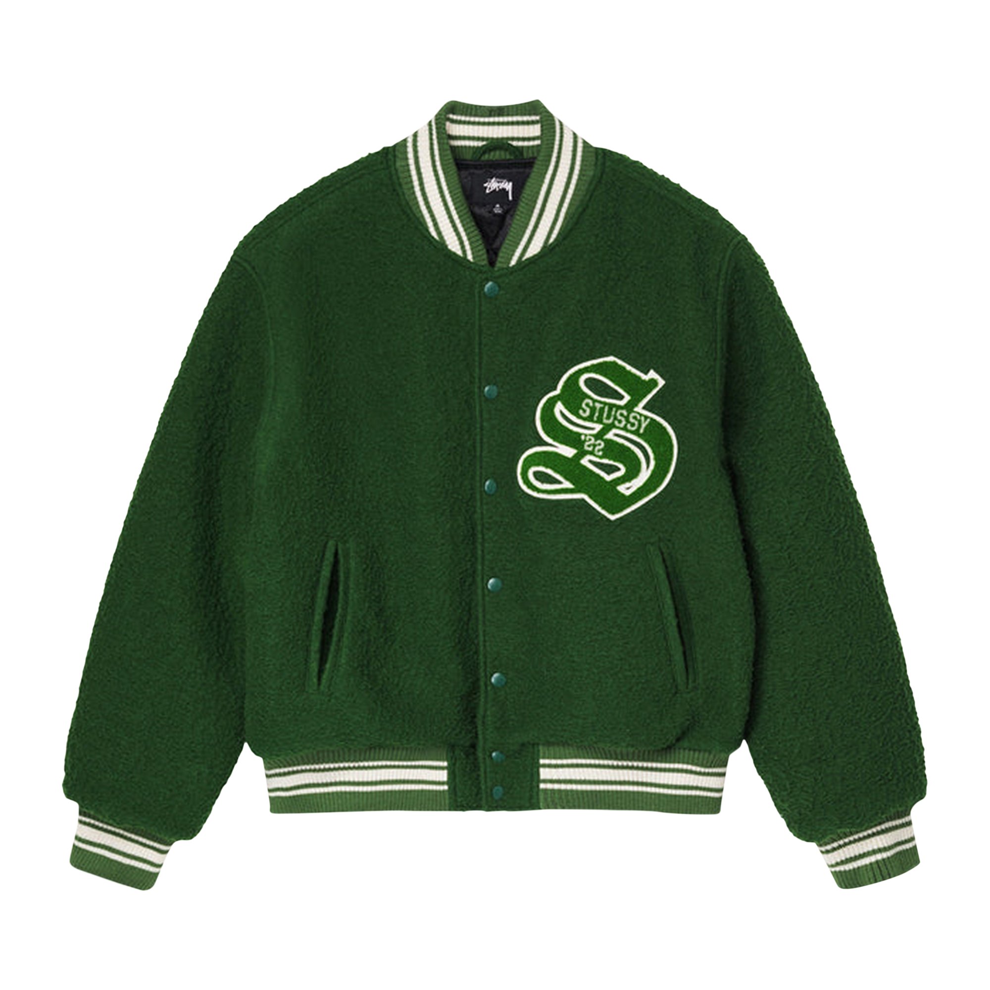 Stussy Casentino Wool Varsity Jacket 'Green'
