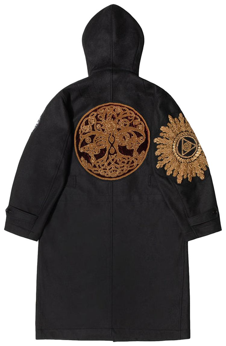 Stussy x Dries Van Noten Wool Blend Military Parka Black
