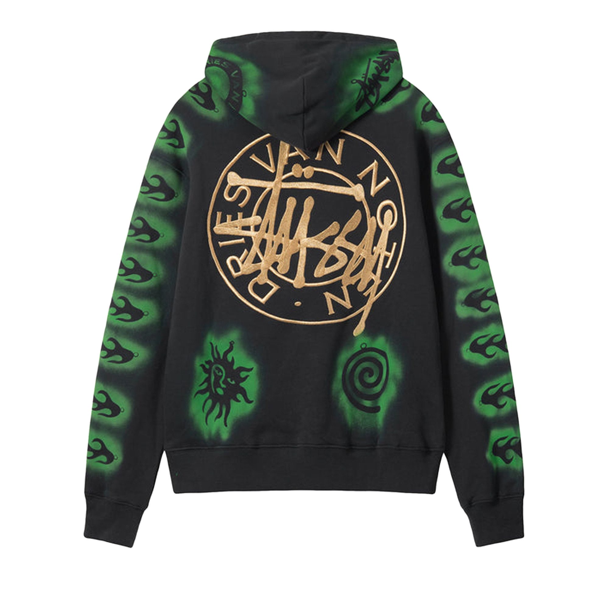 Buy Stussy x Dries Van Noten Embroidered Hoodie 'Black