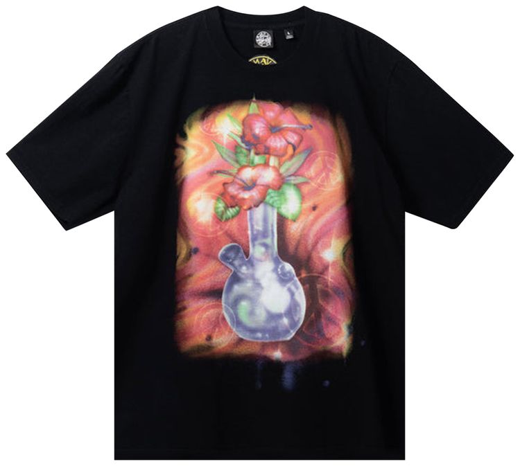 Stussy x Dries Van Noten Airbrush Vase Tee Black