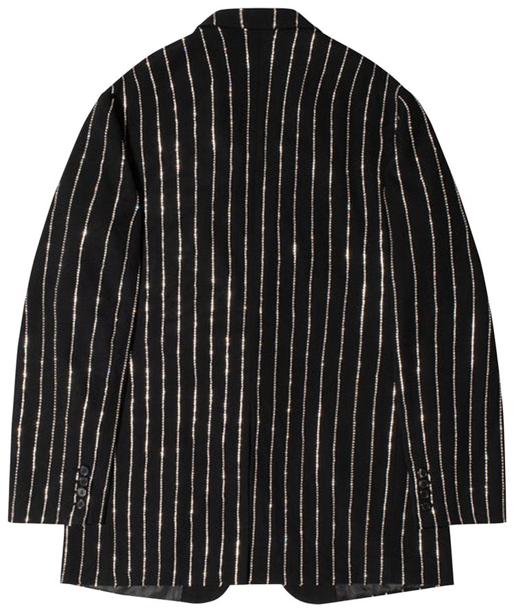 Stussy x Dries Van Noten Crystal Smoking Blazer Black