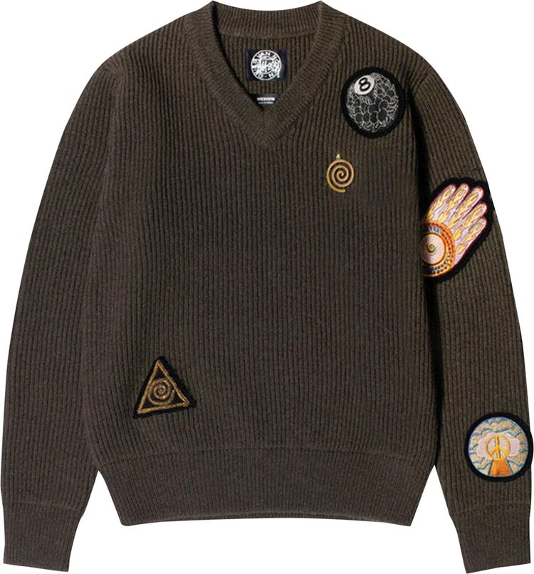 Stussy x Dries Van Noten Patch Knit Sweater 'Sand'