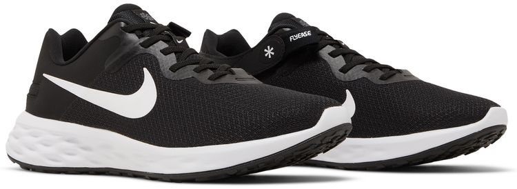 Nike Revolution 6 FlyEase Next Nature Black White