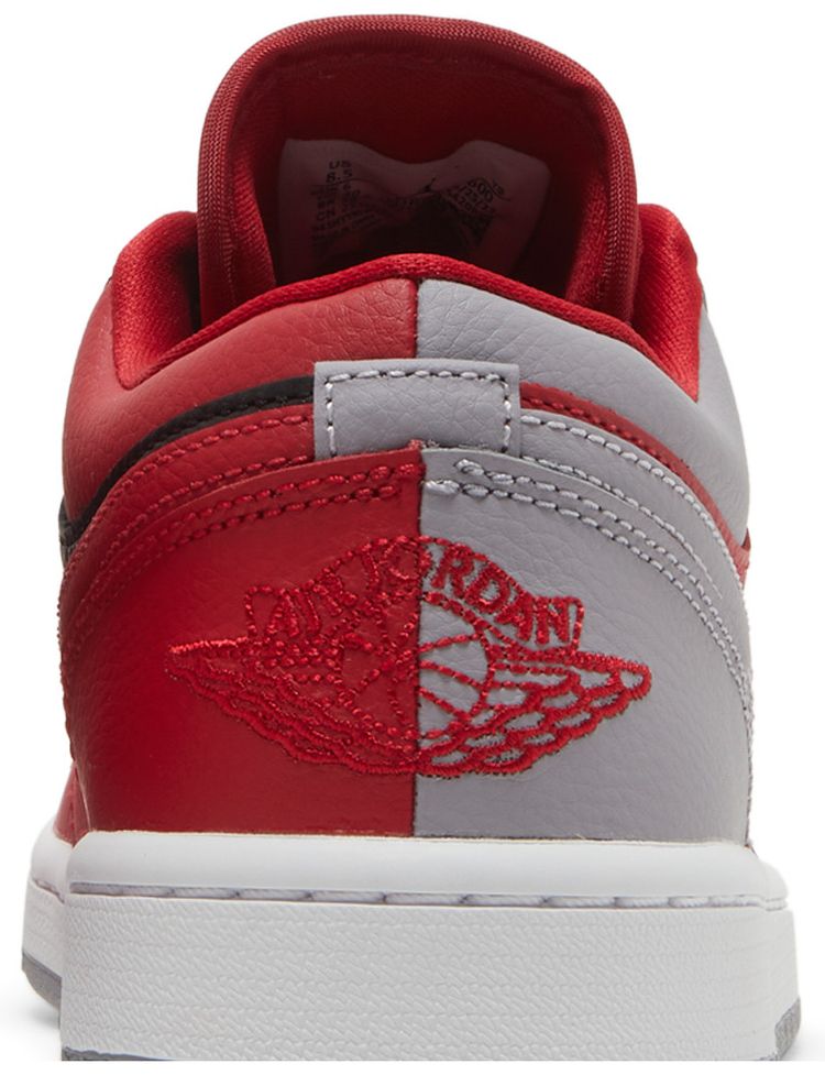 Wmns Air Jordan 1 Low SE Split   Gym Red Cement Grey