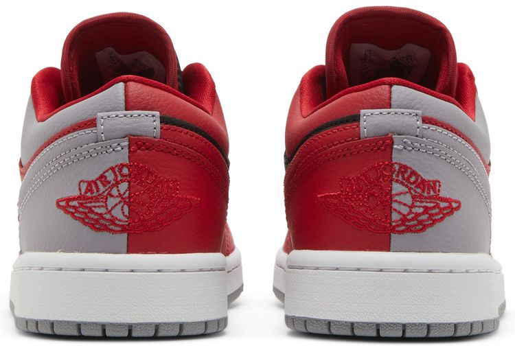 Wmns Air Jordan 1 Low SE Split   Gym Red Cement Grey