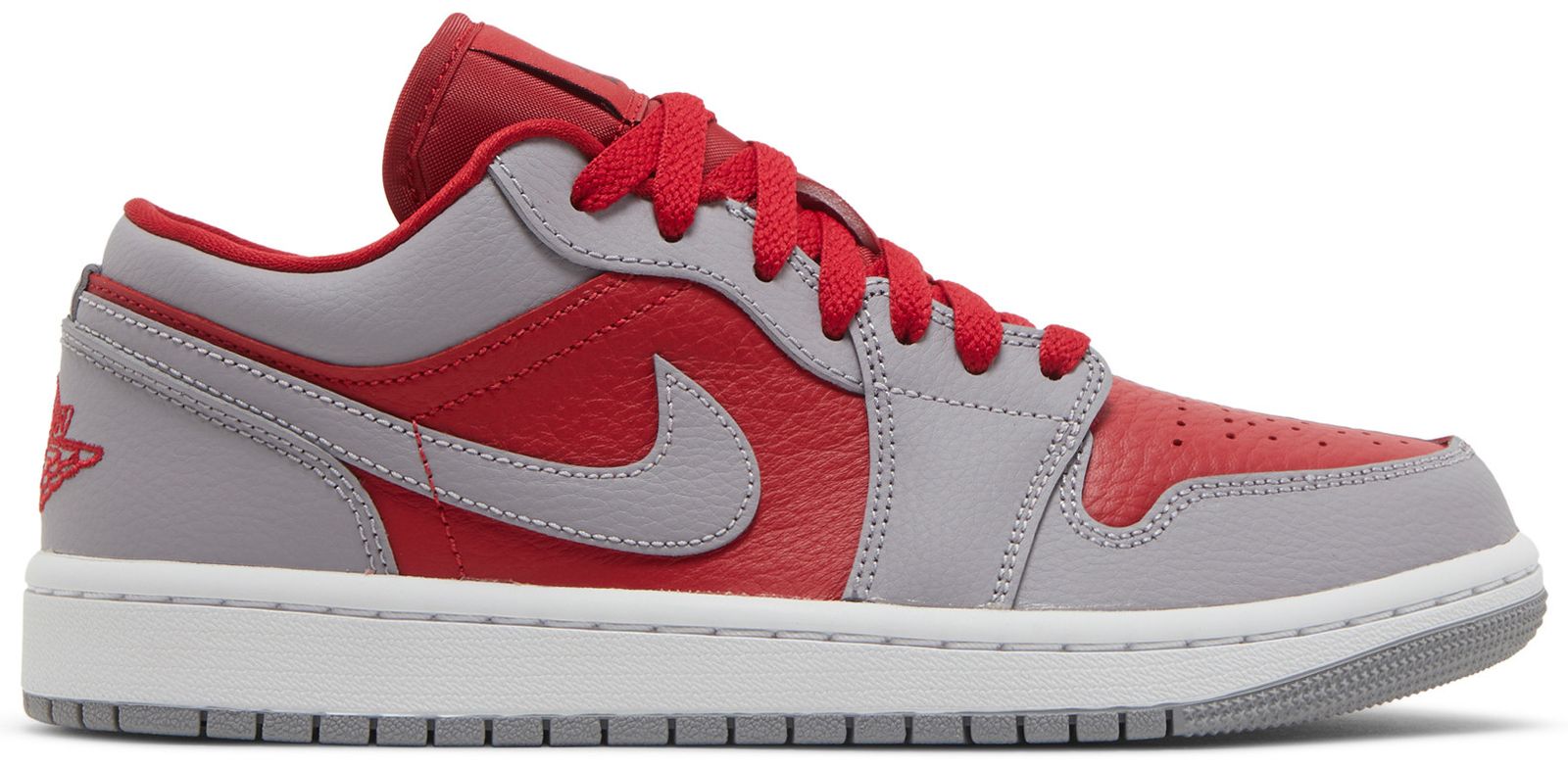 Buy Wmns Air Jordan 1 Low SE 'Split Gym Red Cement Grey' DR0502 600
