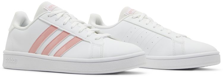 Adidas Wmns Grand Court Base White Glow Pink