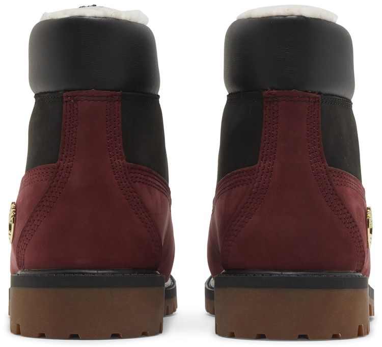 Timberland 6 Inch Premium Shearling Boot Junior Syrah Black