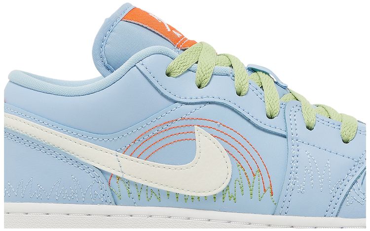 Air Jordan 1 Low SE GS Blue Stitch