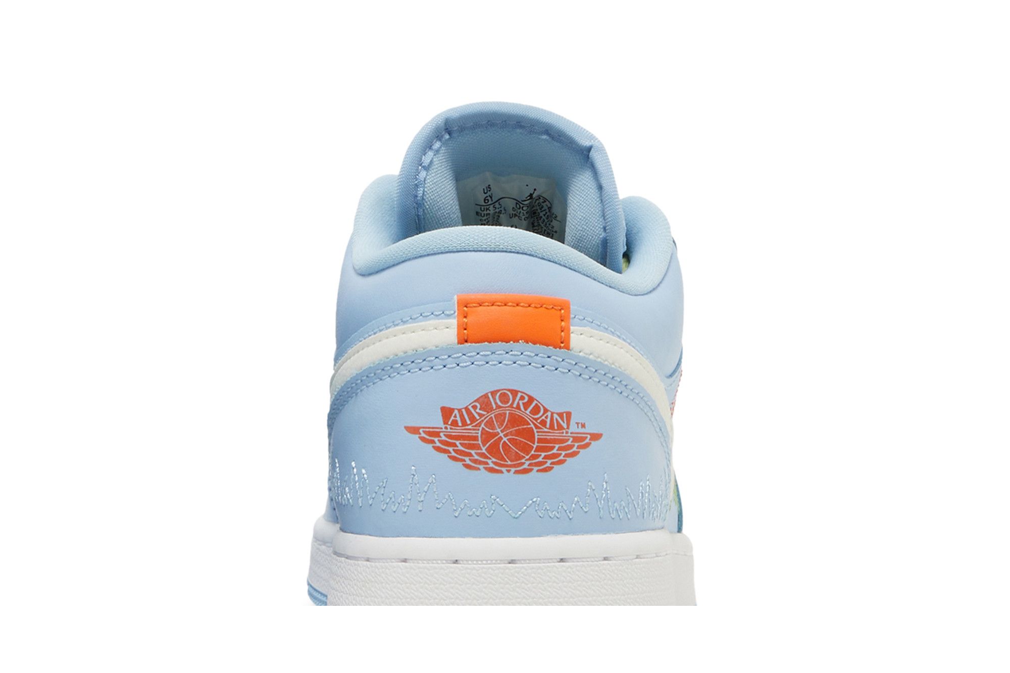 Light blue and orange jordans deals