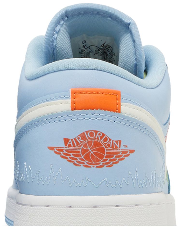 Air Jordan 1 Low SE GS Blue Stitch