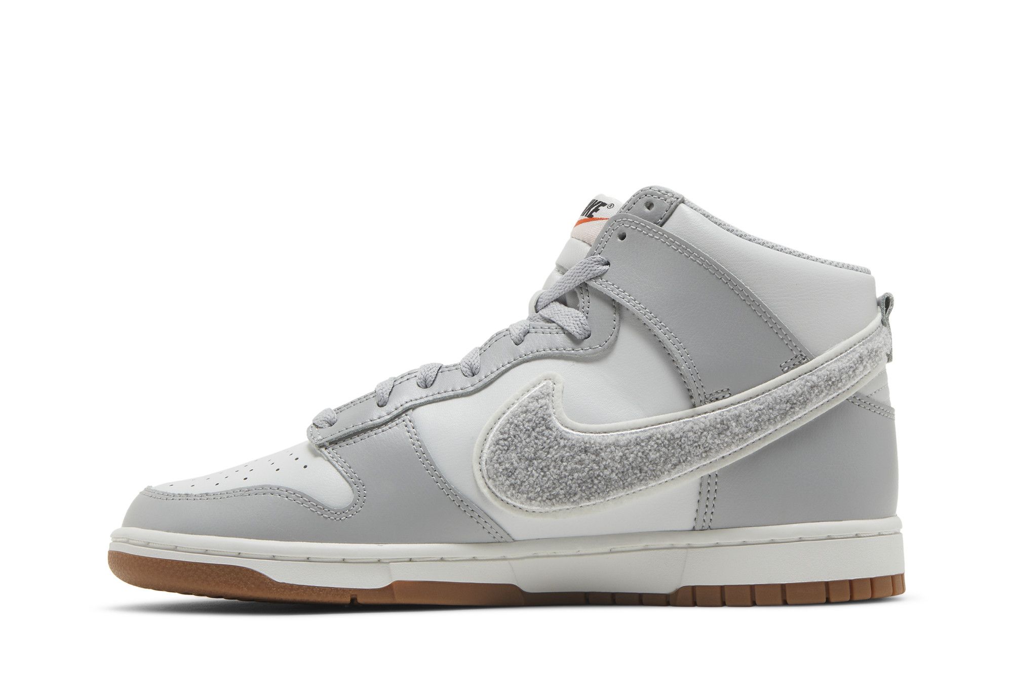 Buy Dunk High 'Chenille Swoosh - Light Smoke Grey' - DR8805