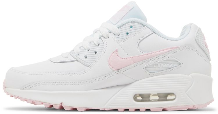Nike Air Max 90 Leather GS White Pink Foam