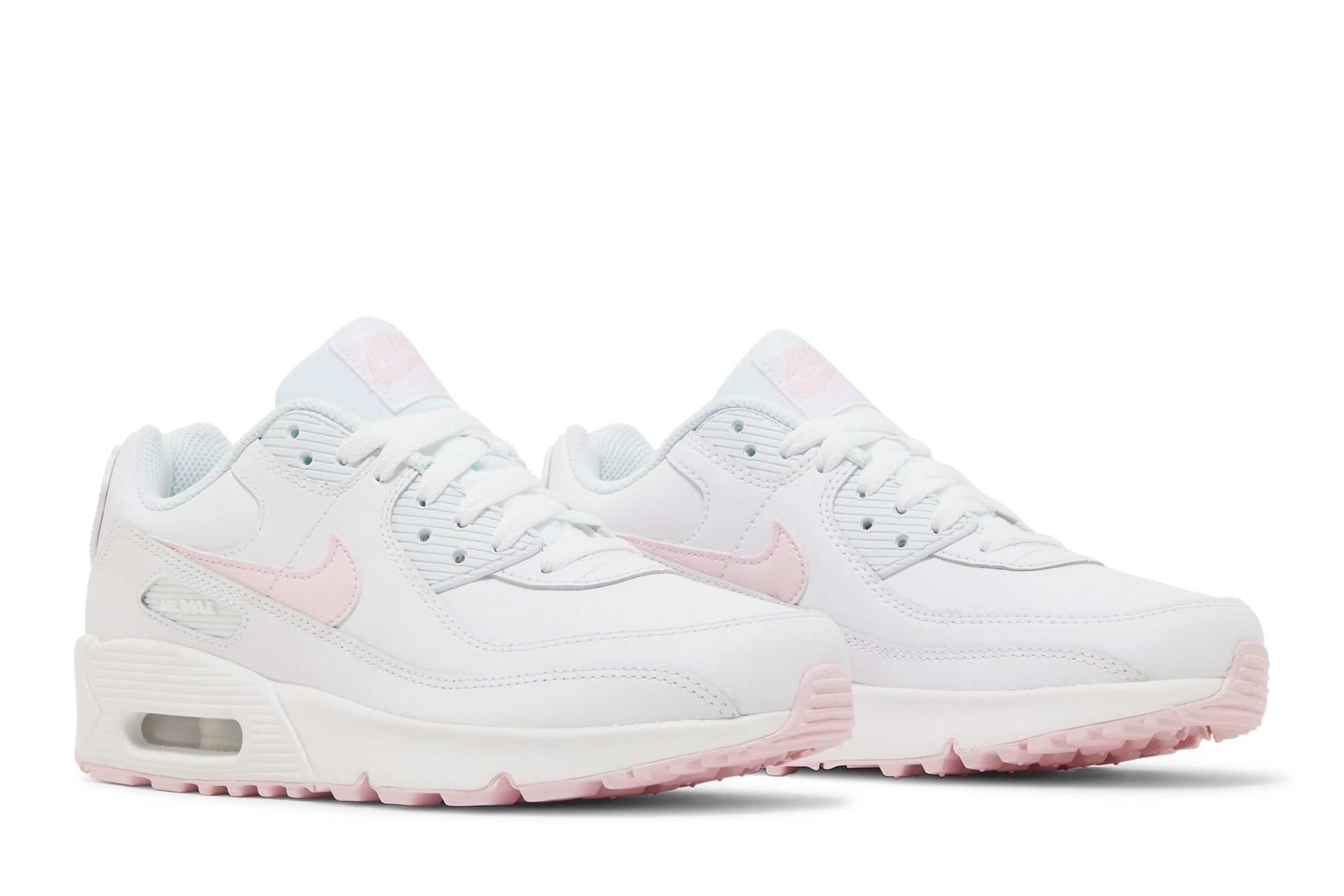 Buy Nike Air Max 90 Leather GS 'White Pink Foam' - CD6864 121