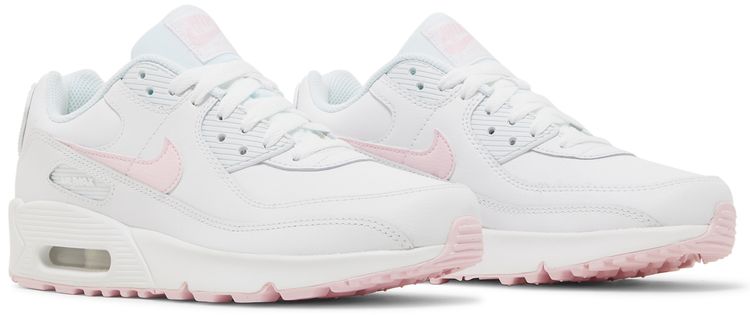 Nike Air Max 90 Leather GS White Pink Foam
