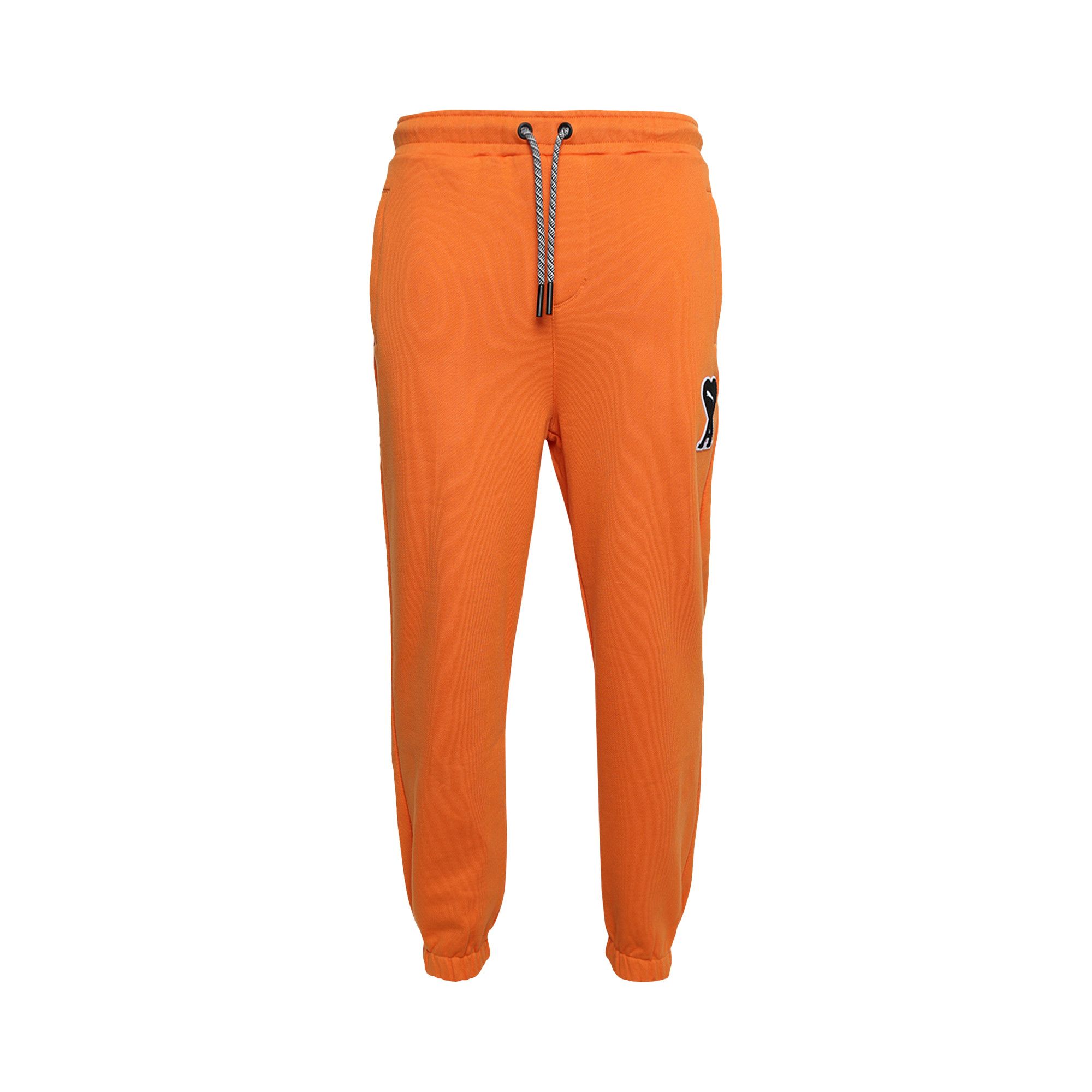 Orange new arrivals puma sweatpants