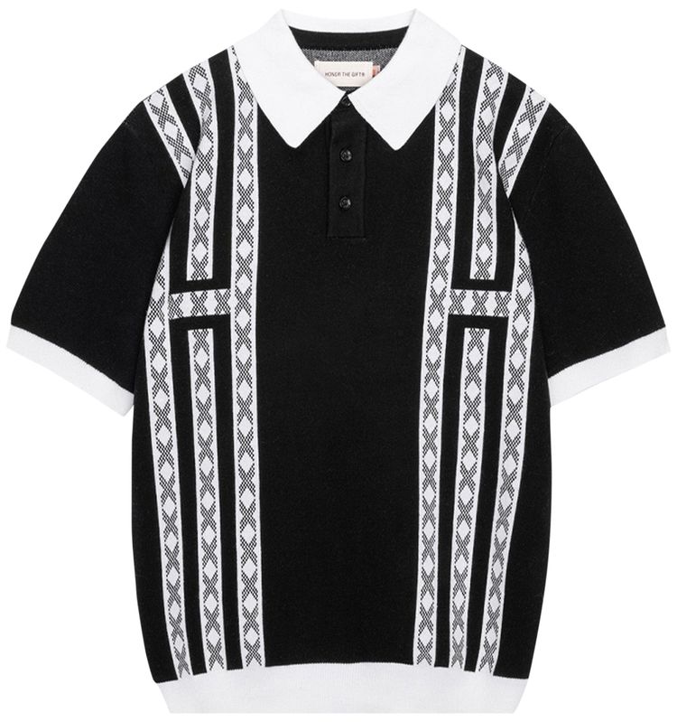 Honor The Gift Private School Short Sleeve Polo Black