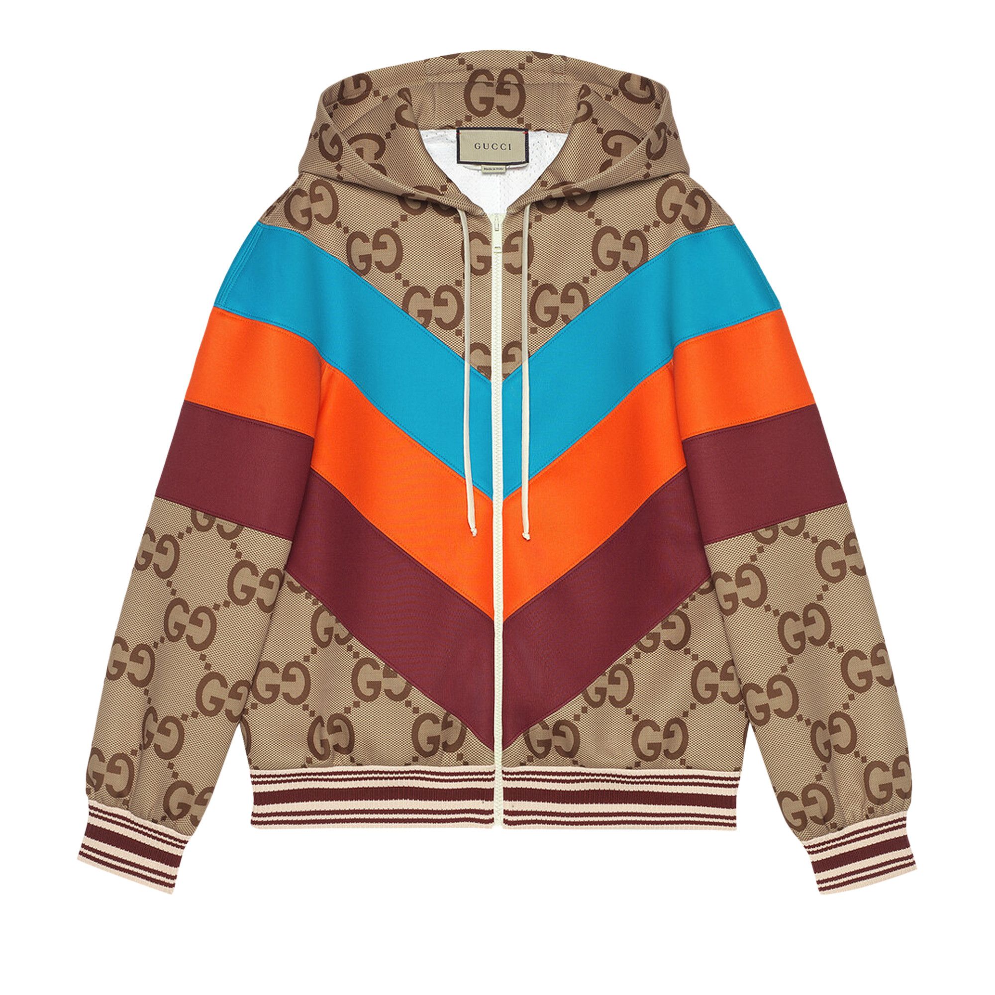 Buy Gucci Jumbo GG Canvas Zip Jacket 'Beige/Ebony' - 695743 Buy Gucci Jumbo GG Canvas Zip Jacket 'Beige/Ebony' - 695743